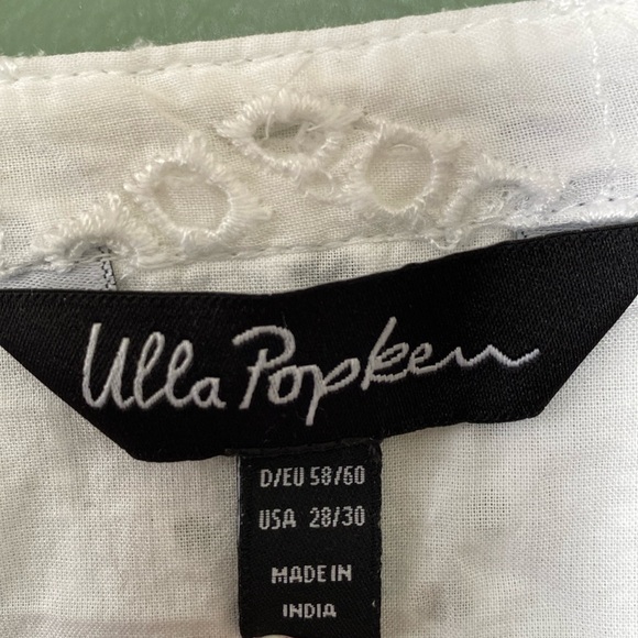 Women’s white eyelet embroidered Tierred tunic dress, size 28/30 - Picture 4 of 11